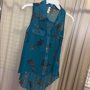 Teal Blouse